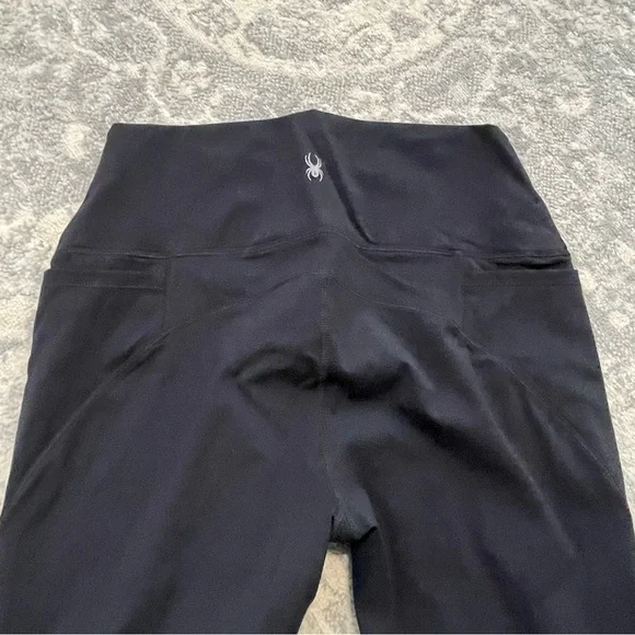 Spyder Tech Flex Pocket Ankle Leggings Black M Medium - Picture 7 of 11